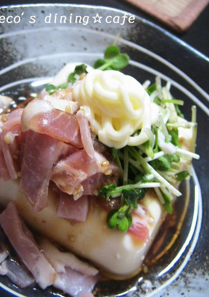 生ハムとかいわれの中華風冷奴♪-レシピのメイン写真