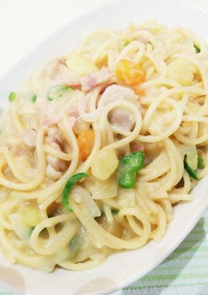 シチューdeクリームパスタ【分ける派】-レシピのメイン写真
