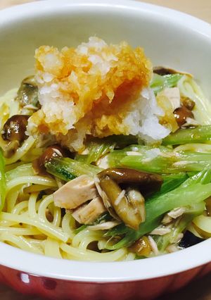 お吸い物の素で！セロリとツナの和風パスタ-レシピのメイン写真