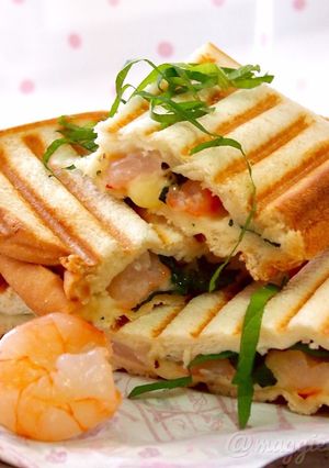えびと大葉チーズで和風パニーニ-レシピのメイン写真