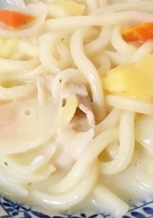 かける派 クリームシチューうどん-レシピのメイン写真