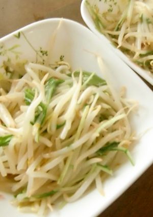 もやしと水菜のカルボナーラ-レシピのメイン写真