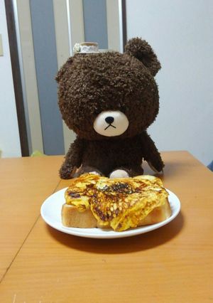 金ゴマの卵トースト-レシピのメイン写真