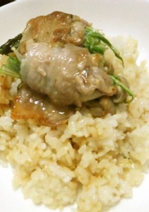 肉巻きとウーローハン風-レシピのメイン写真