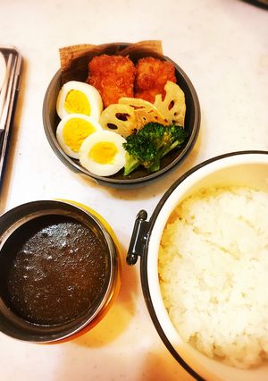 野菜嫌い中学生男子弁当22(保温ジャー)-レシピのメイン写真