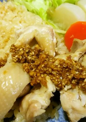 簡単!カオマンガイ(ごまだれソース)-レシピのメイン写真