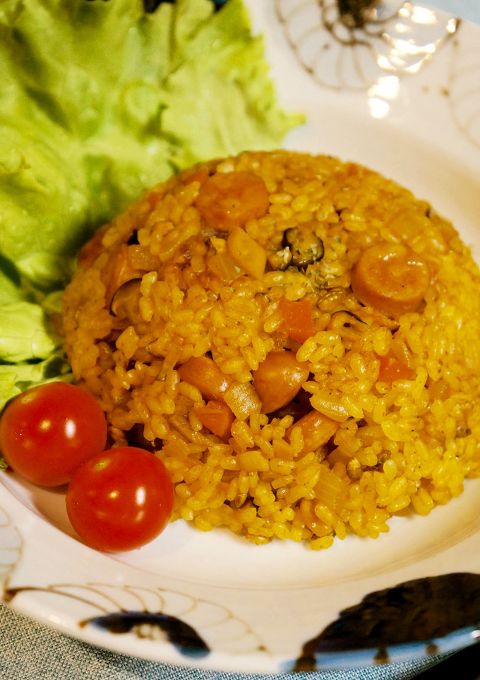 炒めて旨い！炊飯器でカレーピラフ-レシピのメイン写真