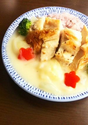 かける派◆鶏のっけシチューごはん-レシピのメイン写真