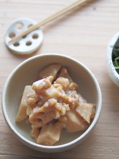 レンコンの香ばしくるみ味噌和え-レシピのメイン写真