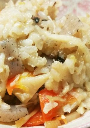 十六穀米の具沢山味噌炊き込み-レシピのメイン写真