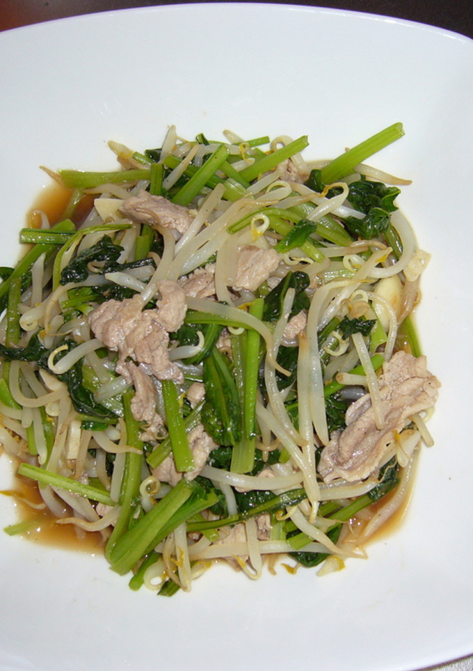 豚肉と小松菜の炒め物-レシピのメイン写真