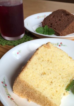 お豆腐のシフォンケーキ-レシピのメイン写真