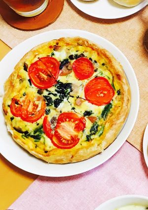 ほうれん草とトマトのキッシュ-レシピのメイン写真