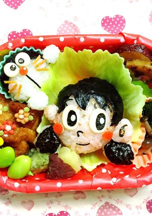 しずかちゃん と ドラエもん キャラ弁-レシピのメイン写真