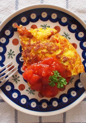 オープンオムレツ☆鍋料理の前菜・副菜に！-レシピのメイン写真