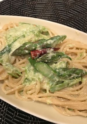 絶品♡アスパラガスのクリームパスタ-レシピのメイン写真