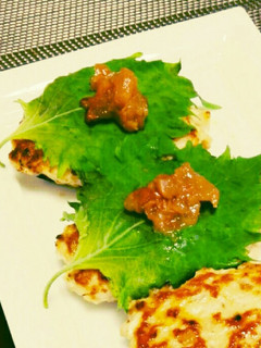 鶏つくねの梅肉のせ★-レシピのメイン写真