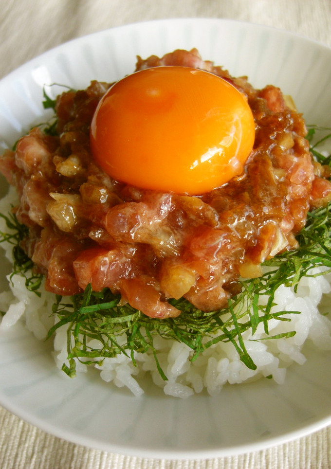 新玉ねぎで　まぐろのすきみ丼-レシピのメイン写真