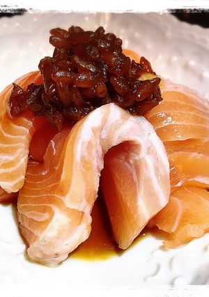 サーモンの醤油麹和え-レシピのメイン写真
