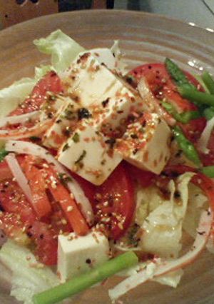 超簡単！お豆腐のふりかけサラダ-レシピのメイン写真