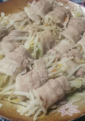 カット野菜で 蒸し豚肉巻き！-レシピのメイン写真
