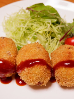 かぼちゃとじゃがいものコロッケ-レシピのメイン写真