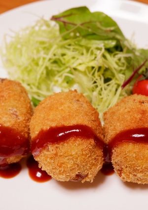 かぼちゃとじゃがいものコロッケ-レシピのメイン写真