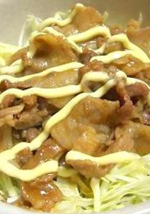 マヨが決め手★しょうが焼き丼-レシピのメイン写真