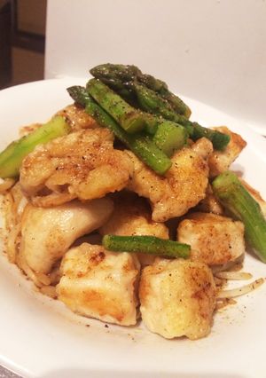 鶏むね肉のレモン醤油バターソテー-レシピのメイン写真