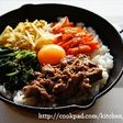 焼き肉のタレだけ!スキレットでビビンバ風