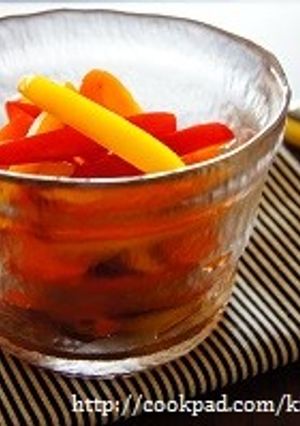 ぽん酢で簡単♪パプリカのピクルス-レシピのメイン写真