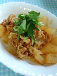 食欲増えます!豚バラと大根の生姜焼き♪-レシピのメイン写真