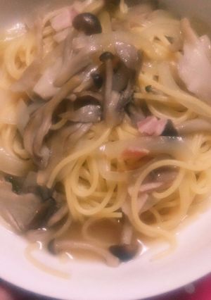 簡単♪きのこたっぷり♪スープパスタ-レシピのメイン写真