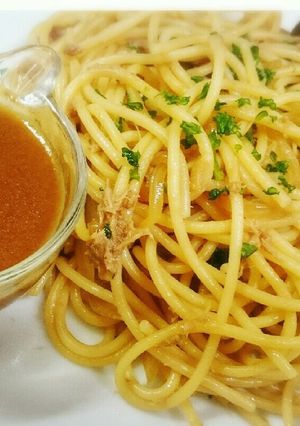 ♡ツナスパゲッティ玉ねぎソースがけ♡-レシピのメイン写真