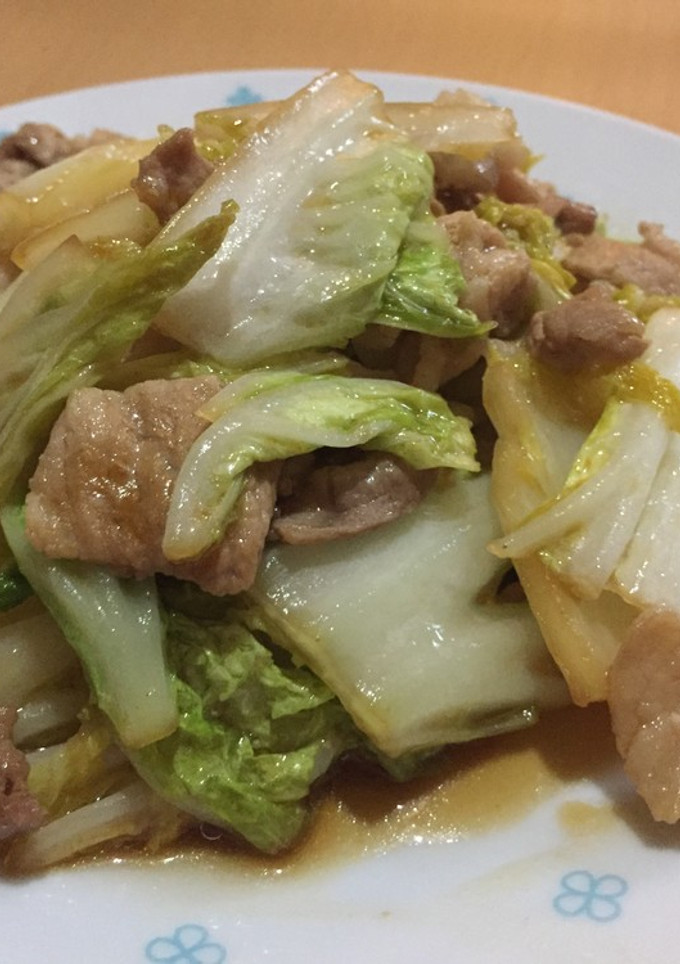早くて簡単！豚肉と白菜のオイスター炒め♪-レシピのメイン写真