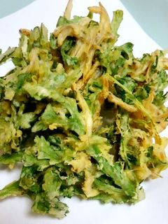 春菊と小女子のかき揚げ-レシピのメイン写真