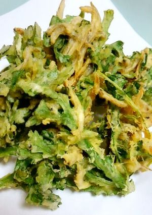 春菊と小女子のかき揚げ-レシピのメイン写真
