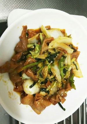 こてっちゃんと白菜炒め-レシピのメイン写真