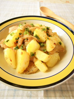 鶏皮で☆ジャーマンポテト風-レシピのメイン写真
