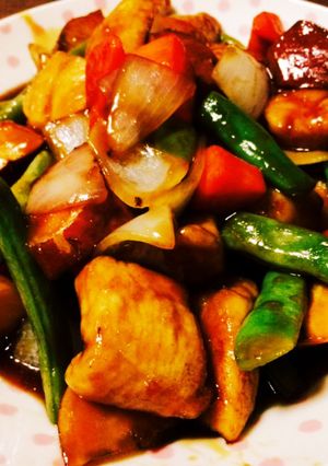 揚げない*鶏と野菜の黒酢あん-レシピのメイン写真