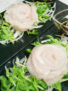 ヒラメのカルパッチョ☆中華風-レシピのメイン写真