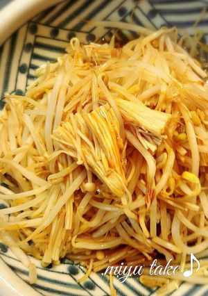 レンジだけ♪もやしとエノキのポン酢-レシピのメイン写真