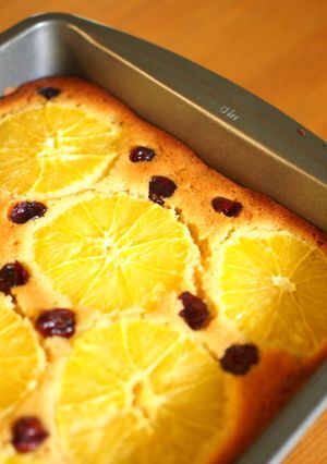 GFオレンジクランベリーケーキ-レシピのメイン写真