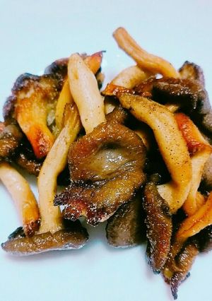 ひらたけのニンニクバター炒め-レシピのメイン写真