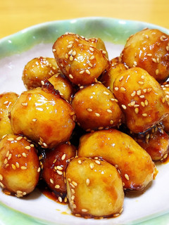 フライパン1つで♬揚げ焼き里芋の甘辛♡-レシピのメイン写真
