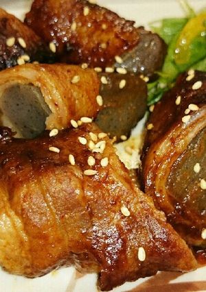 ＊ご飯が進む♪蒟蒻の肉巻き田楽＊-レシピのメイン写真