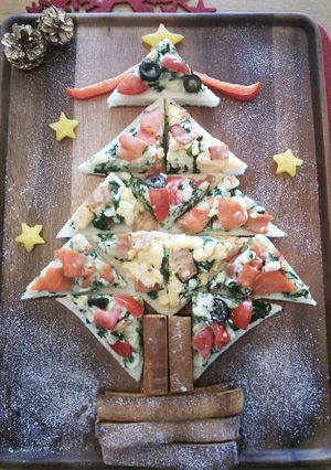 ☆クリスマスツリーのオープンサンド☆-レシピのメイン写真