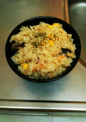 シチューの時に!キノコの炊き込みご飯-レシピのメイン写真