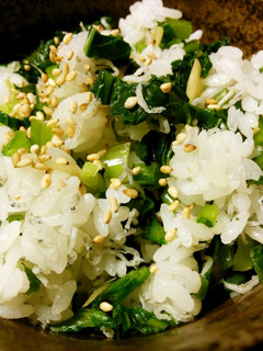 ちりめんと蕪の葉の塩漬けで菜飯-レシピのメイン写真
