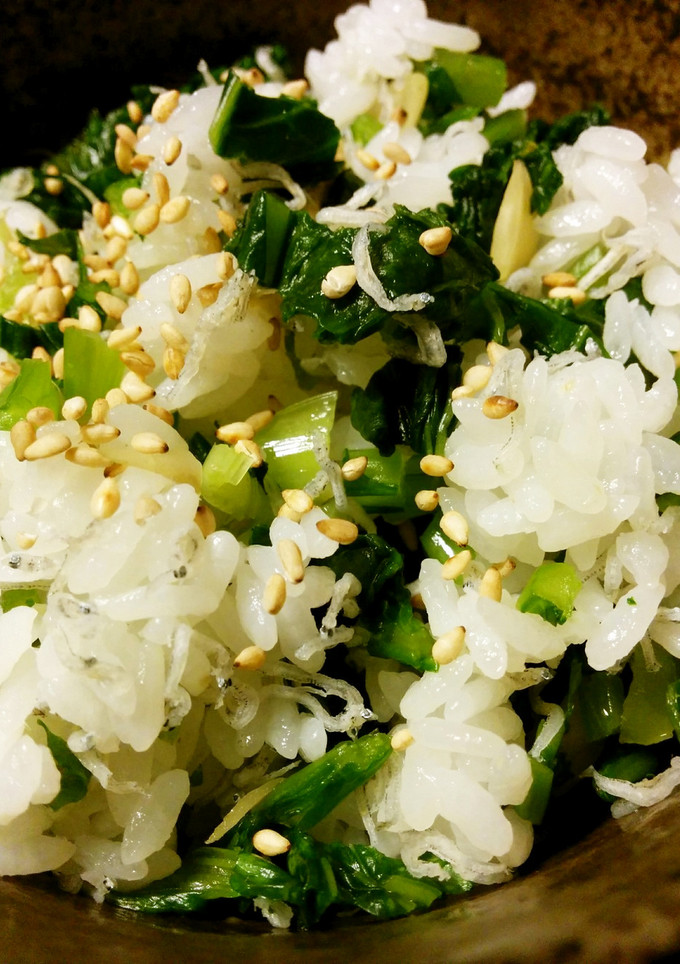 ちりめんと蕪の葉の塩漬けで菜飯-レシピのメイン写真